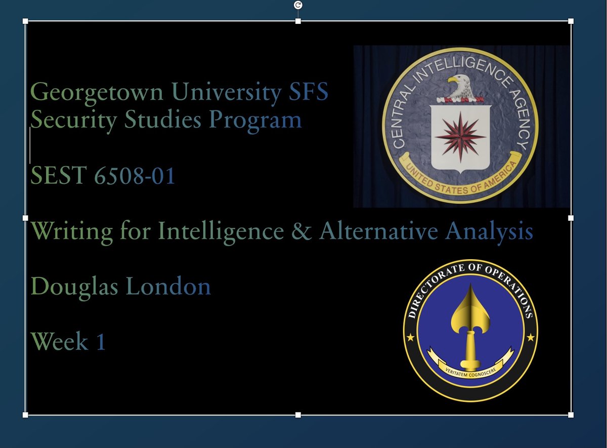 Great to start another semester on The Hill <a href="/GeorgetownCSS/">GU Security Studies</a>