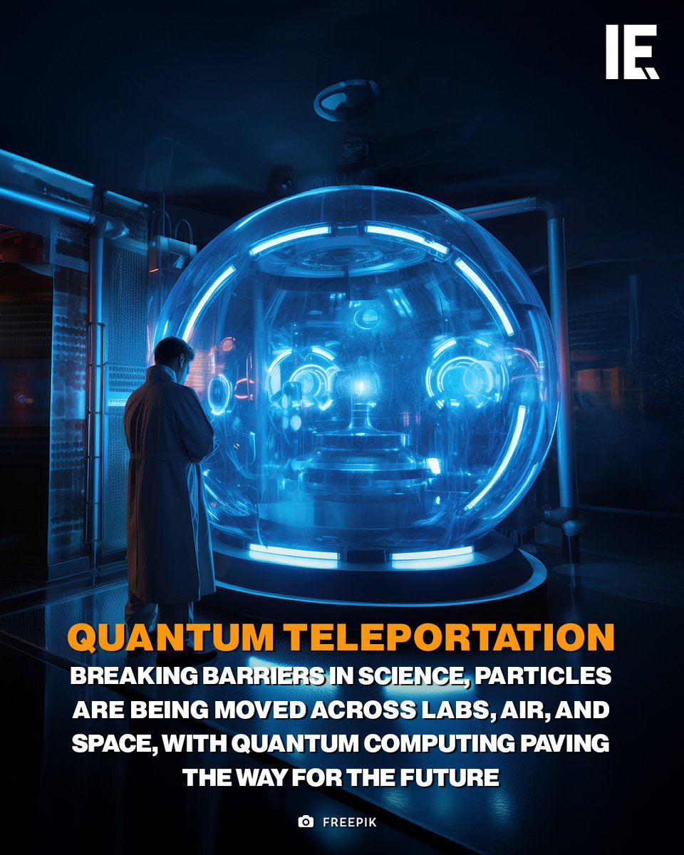 IntEngineering's tweet image. Quantum teleportation, first shown in 1998, uses entanglement to transfer information without moving matter. Though human teleportation is far off, quantum computing advancements may someday change that.
#QuantumTechnology