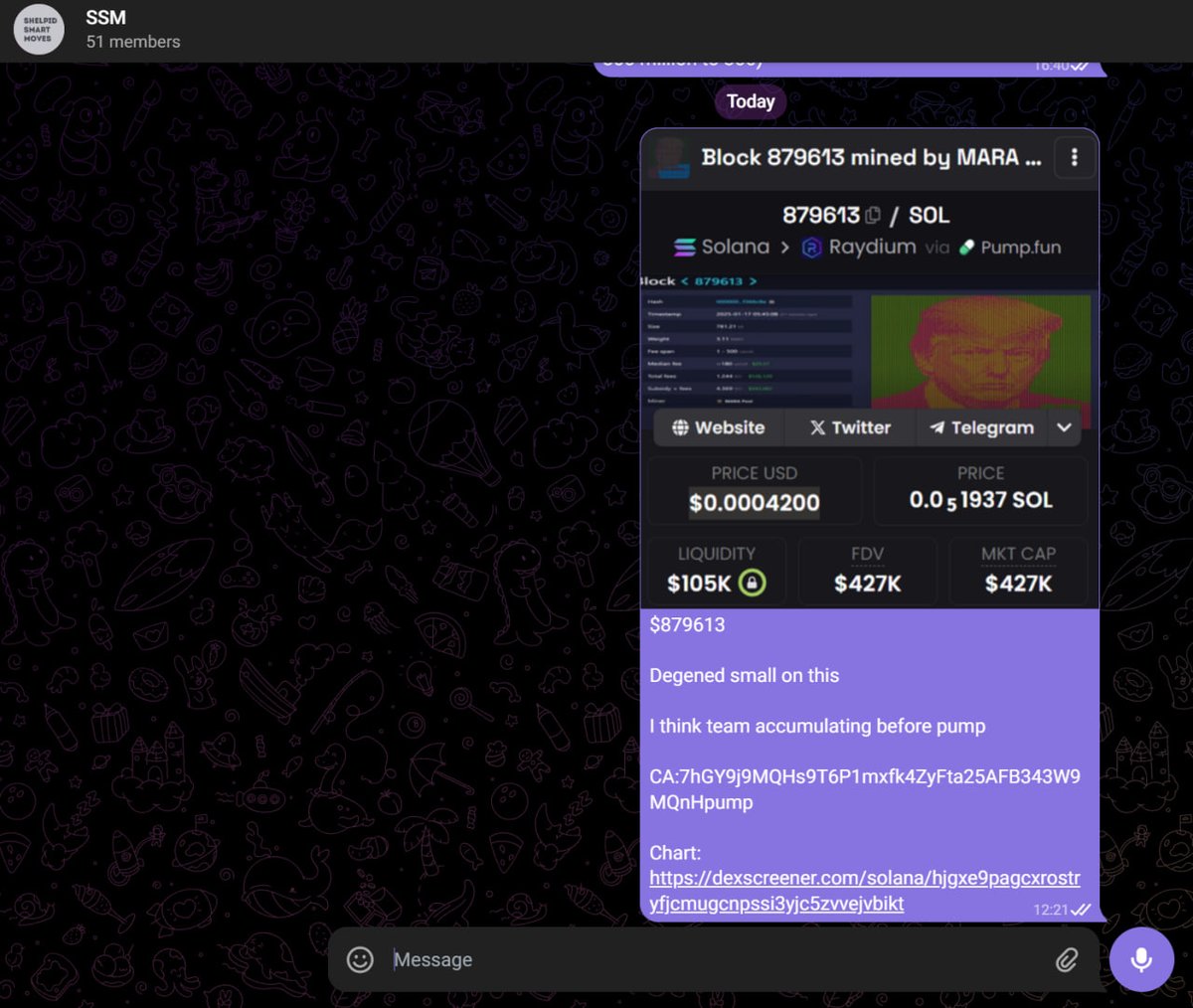 Shelpid_WI3M's tweet image. OKAAAAY

$10 ~&amp;gt; $10K challenge continues

Just 3 hours ago, I called it in my private group at only a $400K market cap, and it has now surged all the way to $3.5M.

That’s a 7x gain in just 3 hours

Join my Telegram now to stay ahead of the curve: t.me/shelpidwi3m

If…