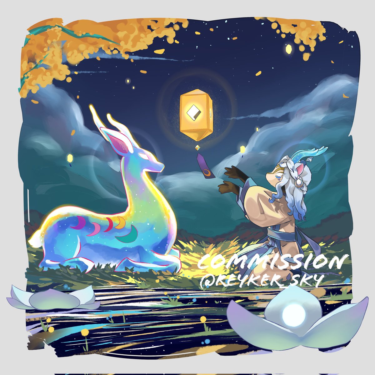 reyker_sky's tweet photo. Commission for @fawntography 
I hope you like it this illustration 💝 
Commissions Open 💌 
.
#thatskygame #sky星を紡ぐ子どもたち #skyイラスト https://t.co/KnkfX5mDRk