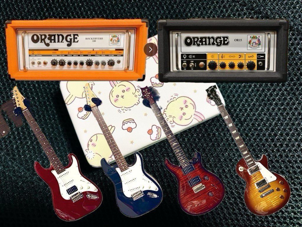 stevekunguitar's tweet image. 最近お気に入りのマイ機材たち😆
後一本お迎えするギターを除けばもう他に何もいらないかもね🥺

#Orange
#Suhr
#PRS
#Gibson