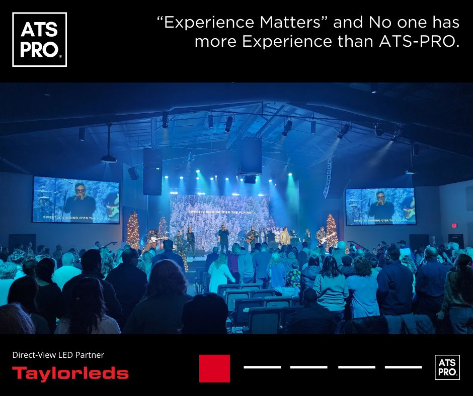 atsproled's tweet photo. 🚀 Unveil our #Ledshowcase at Life Church Buffalo NY, a 21'x12' Taylorleds VE Pro Series 2.6mm #dvLED wall. 📦 Stock available for immediate shipment from our Orlando office. Contact us at sales@ats-pro.com or 800-755-3235. #ExperienceMatters #AVTweeps https://t.co/KW4P31RGYI