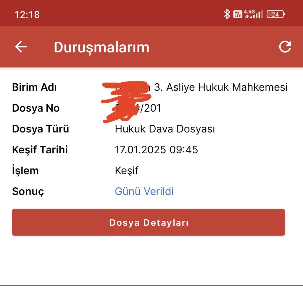 09.45 te yapılması gereken keşif için "yüce" mahkemeyi hala bekliyoruz. Hakimlere mantık avukatlara da sabır ver Allahım.