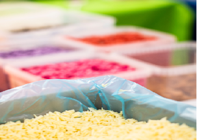 The kitchen is full of beautiful bright colours this week as our Chocolatiers are busy making our Spring Summer range.