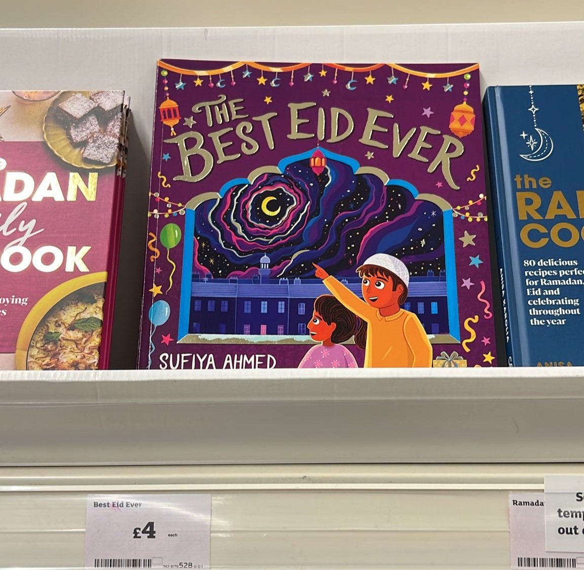 A friend sent me this picture from her local <a href="/sainsburys/">Sainsbury's</a> ..  #TheBestEidEver stocked in their book section ...ramadan begins at the end of Feb and the children's countdown to Eid begins ✨ 🌙