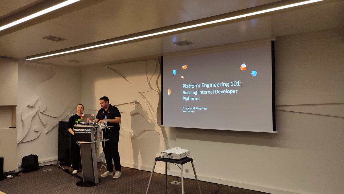Pasquale Granato (@pasqualegr) on Twitter photo <a href="/gracejansen27/">Grace Jansen</a> and Maarten Vandeperre are about to kick-off their talk at Voxxed Days Ticino 2025. So excited! #vdt25 <a href="/gracejansen27/">Grace Jansen</a> and Maarten Vandeperre are about to kick-off their talk at Voxxed Days Ticino 2025. So excited! #vdt25