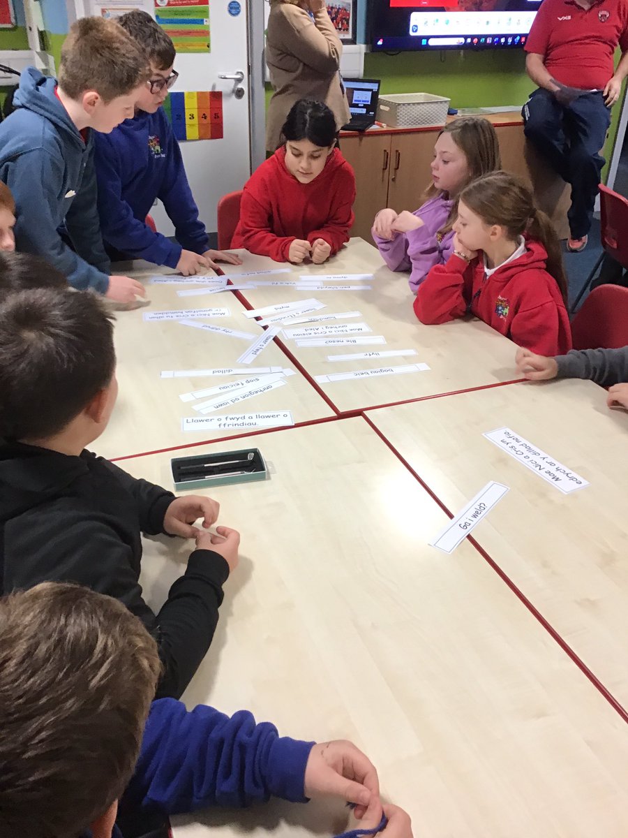 YsgolBrynTeg1's tweet image. Dosbarth Seren had fun identifying and translating Welsh words/phrases/sentences from our Welsh book and competing against each other to find the correct answer. #drawgame
