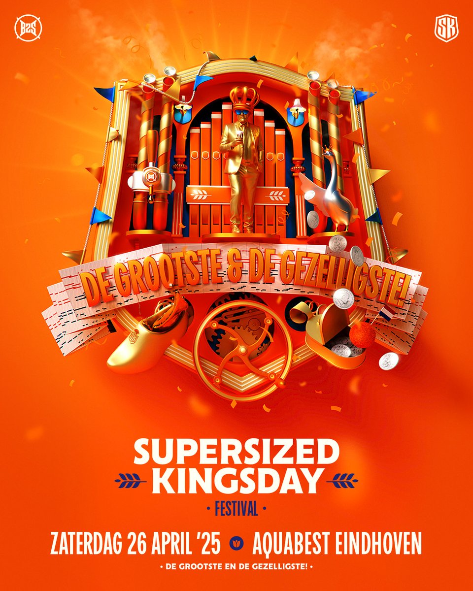 Op zaterdag 26 april vindt het Grootste &amp; Gezelligste festival van Koningsdag weer plaats op Aquabest. Registreer jezelf via bit.ly/sskd25-registr… 
𝟮𝟰-𝟬𝟭, 𝟭𝟭:𝟬𝟬 - 𝗥𝗘𝗚𝗜𝗦𝗧𝗥𝗔𝗧𝗜𝗘 𝗩𝗘𝗥𝗞𝗢𝗢𝗣 
𝟮𝟳-𝟬𝟭, 𝟭𝟭:𝟬𝟬 - 𝗥𝗘𝗚𝗨𝗟𝗜𝗘𝗥𝗘 𝗩𝗘𝗥𝗞𝗢𝗢𝗣