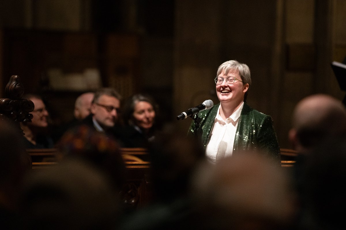 firstfortnight's tweet photo. What an incredible evening of song celebrating mental health &amp; the power of group singing at @stpatrickscath 

Composer @NorahCWalsh presented a choral masterpiece performed by @laetaredublin, led by @rblunnie

@frost_ie📷 

#firstfornight25 @singire https://t.co/z0FcJcGxwg