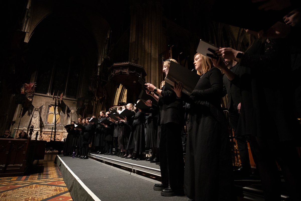 firstfortnight's tweet photo. What an incredible evening of song celebrating mental health &amp; the power of group singing at @stpatrickscath 

Composer @NorahCWalsh presented a choral masterpiece performed by @laetaredublin, led by @rblunnie

@frost_ie📷 

#firstfornight25 @singire https://t.co/z0FcJcGxwg