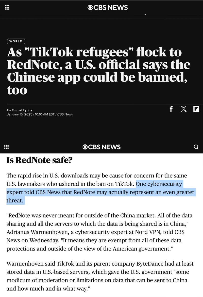Jingjing_Li's tweet photo. Ah oh, now these experts are saying Xiaohongshu is a greater threat.🙄️ https://t.co/3W2884K3pK