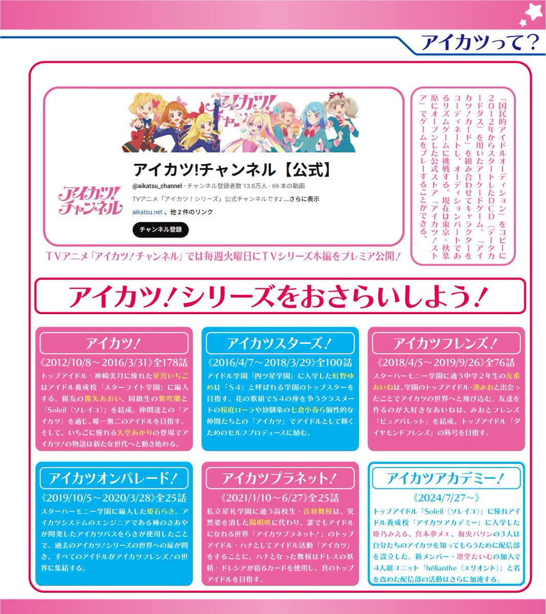 【41】アイカツ　ジャケマグネット9種セット　MF 物販　いちご 41】アイカツジャケマグネット9種セットMF 物販いちご
