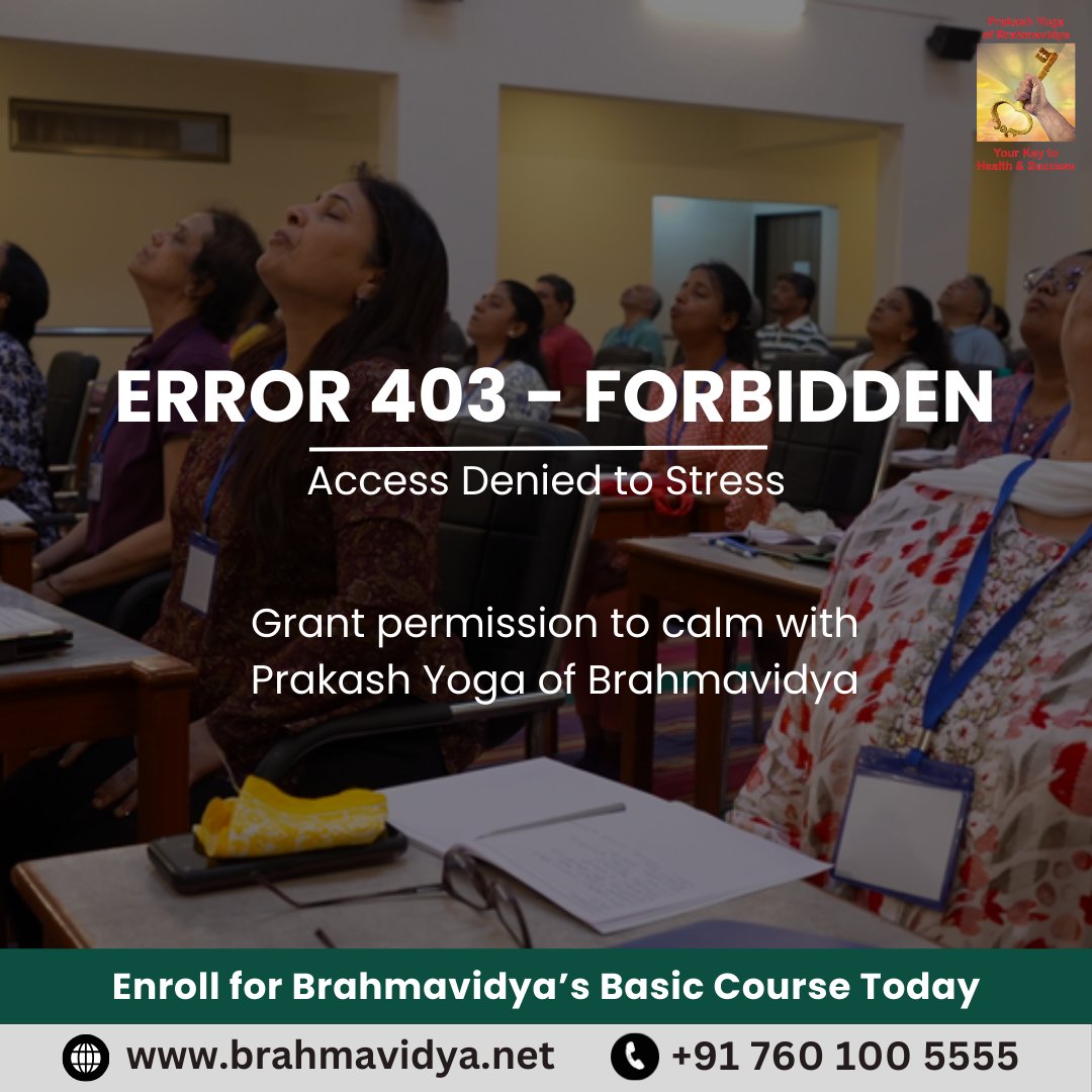 Brahmavidya_SS's tweet photo. Transform stress into serenity
Experience a calm and centered mind through the timeless practice of Prakash Yoga of Brahmavidya Your journey to inner peace starts here

Visit https://t.co/iZQVlVuIL6 to learn more

#InnerPeace #Brahmavidya #StressFreeLiving #HealthHappinessSuccess https://t.co/rt8WhvbH0g