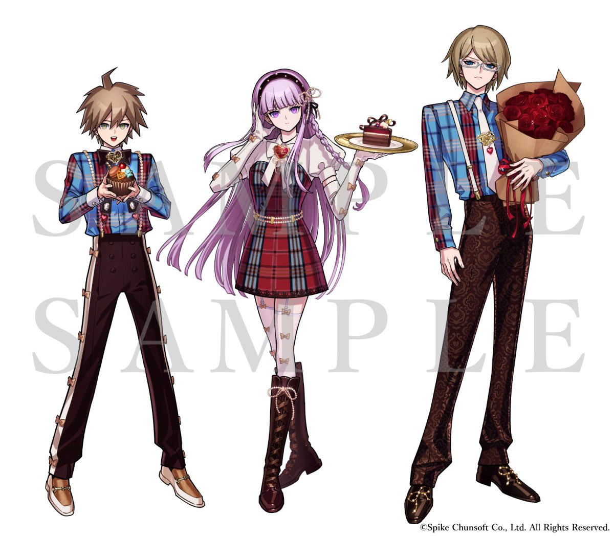 ダンガンロンパ × #まねきねこ コラボのイラストを描きました