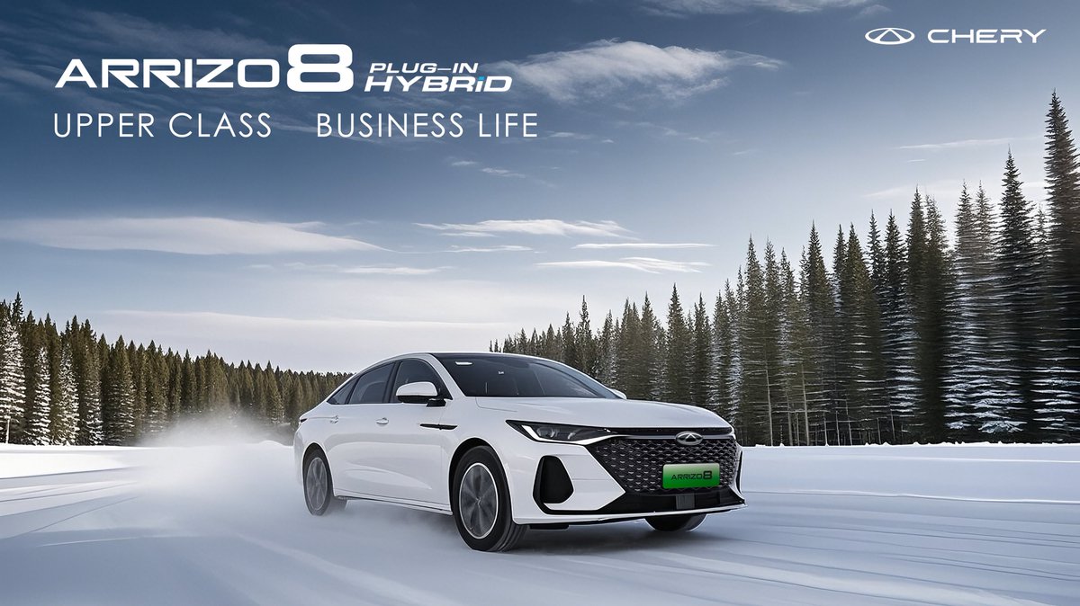 CheryAutoCo's tweet photo. Winter-tested and ready for any journey, the Arrizo 8 PHEV excels in snowy conditions with its impressive range, keeping you moving forward no matter the weather. ❄️
#Chery #Arrizo8 #PHEV #WinterTesting #WinterRange https://t.co/XHNdgH4Hvt