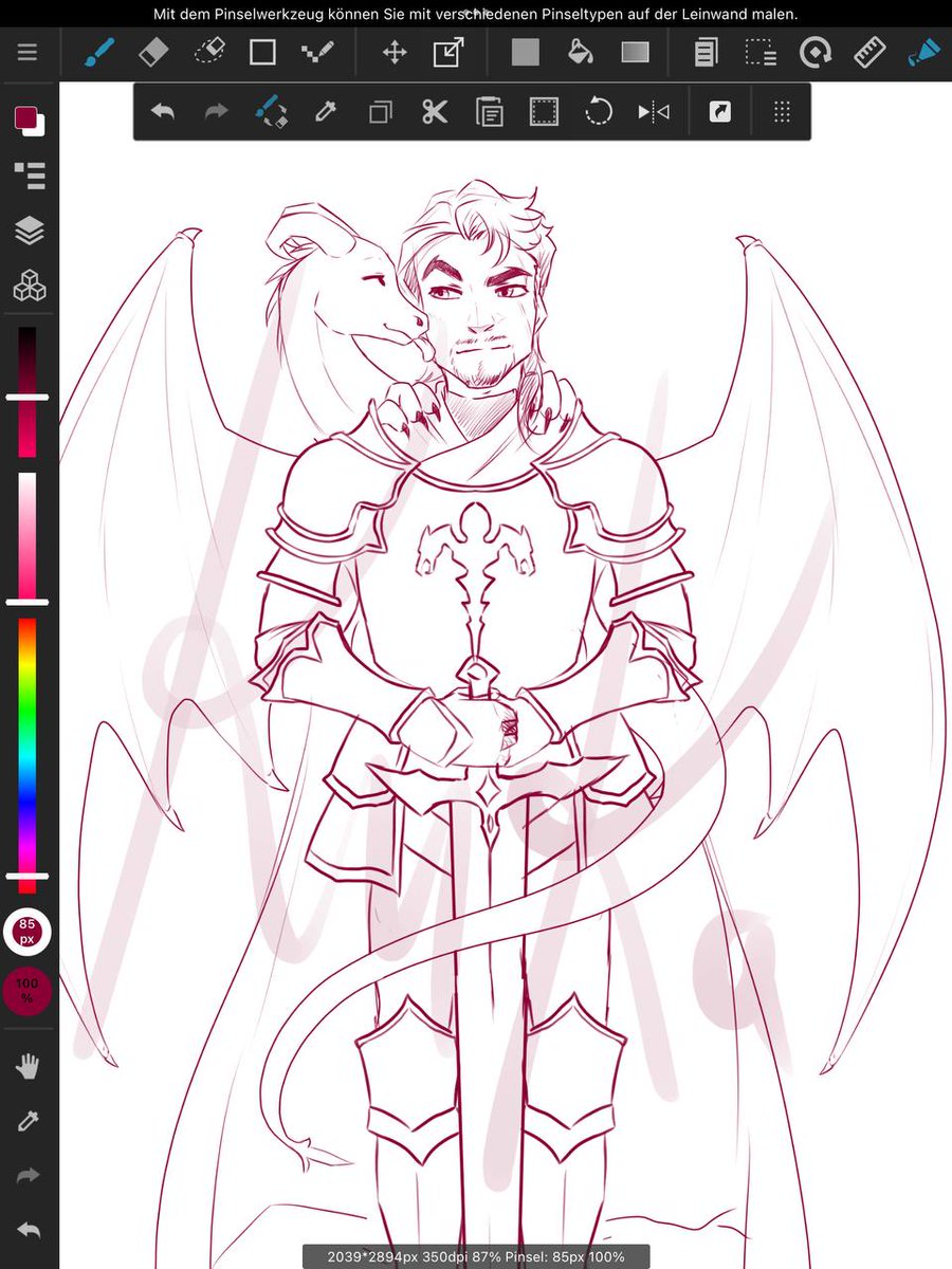 Weiter geht es mit den Motiven für die LBM.
Nicht alle Ritter haben was gegen Drachen.