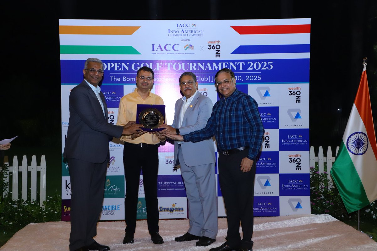 VQIndia's tweet photo. ValueQuest recently sponsored the IACC Open Golf Tournament 2025, held at the Bombay Presidency Golf Club. It was a day filled with great golf, meaningful conversations, and a celebration of the champions! ⛳
@iaccindia #IACCOpenGolf2025 #ValueQuest #VQIndia #IndiaGolf https://t.co/oSp4yrs833