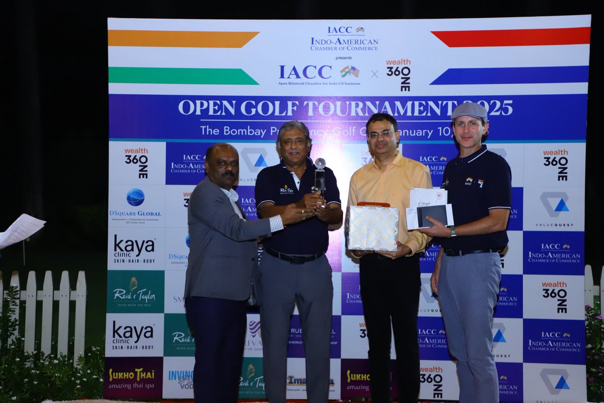 VQIndia's tweet photo. ValueQuest recently sponsored the IACC Open Golf Tournament 2025, held at the Bombay Presidency Golf Club. It was a day filled with great golf, meaningful conversations, and a celebration of the champions! ⛳
@iaccindia #IACCOpenGolf2025 #ValueQuest #VQIndia #IndiaGolf https://t.co/oSp4yrs833
