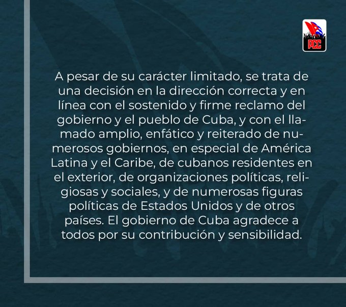 YaumaryPerez's tweet photo. #AnapSanctiSpíritus Cuba nunca debió estar en la espuria lista de países patrocinadores del terrorismo. #TumbaElBloqueo #AnapCuba @Eidy97661881 @FelixDuarteOrte @OsmaniPerez18 @DeivyPrezMartn1 @DiazCanelB @SFerreyan @AlexisLorente74 https://t.co/Xwk46PAv1L