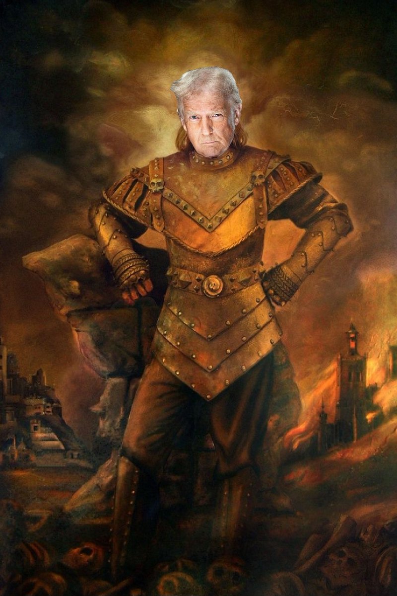 LeightonTweets's tweet photo. Trump's Official Portrait Released. https://t.co/199UddvuXW