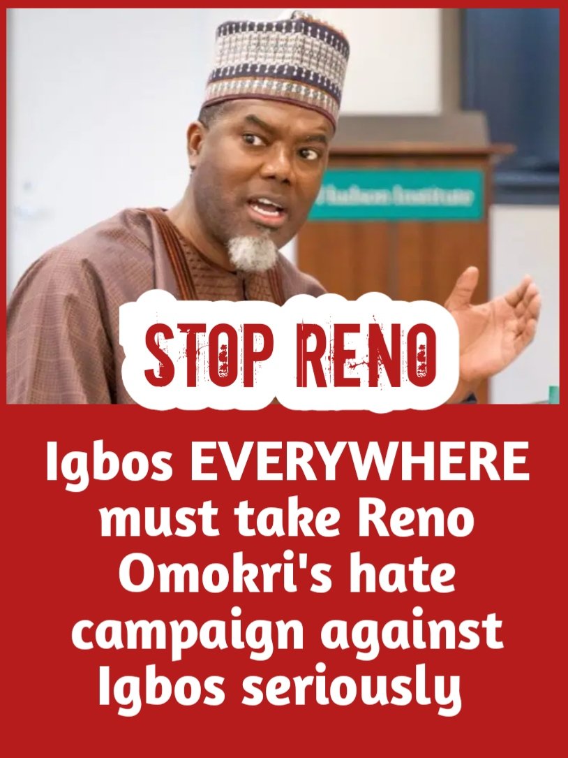 VOLTOXf's tweet photo. STOP RENO

Igbos EVERYWHERE
must take Reno Omokri's hate campaign against Igbos seriously https://t.co/81nId15yGW