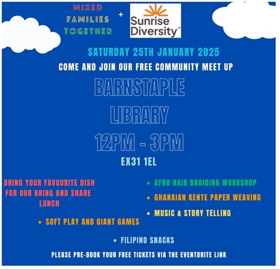 This looks like a great event for our families in North Devon <a href="/DevonLibraries/">Devon Libraries</a>