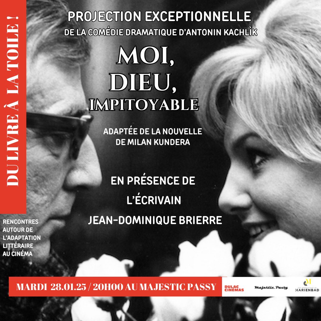 🎖️ Jeu concours

Tentez de gagner deux places pour la projection de Moi, Dieu, Impitoyable animée par Jean-Dominique Brierre, journaliste et écrivain auteur.

Il vous suffit de RT et commenter. 
TAS le 22 janvier 
<a href="/GillesLyonCaen/">Lyon Caen</a> 

📍 Majestic Passy
🕞 Mardi 28 janvier à 20h00