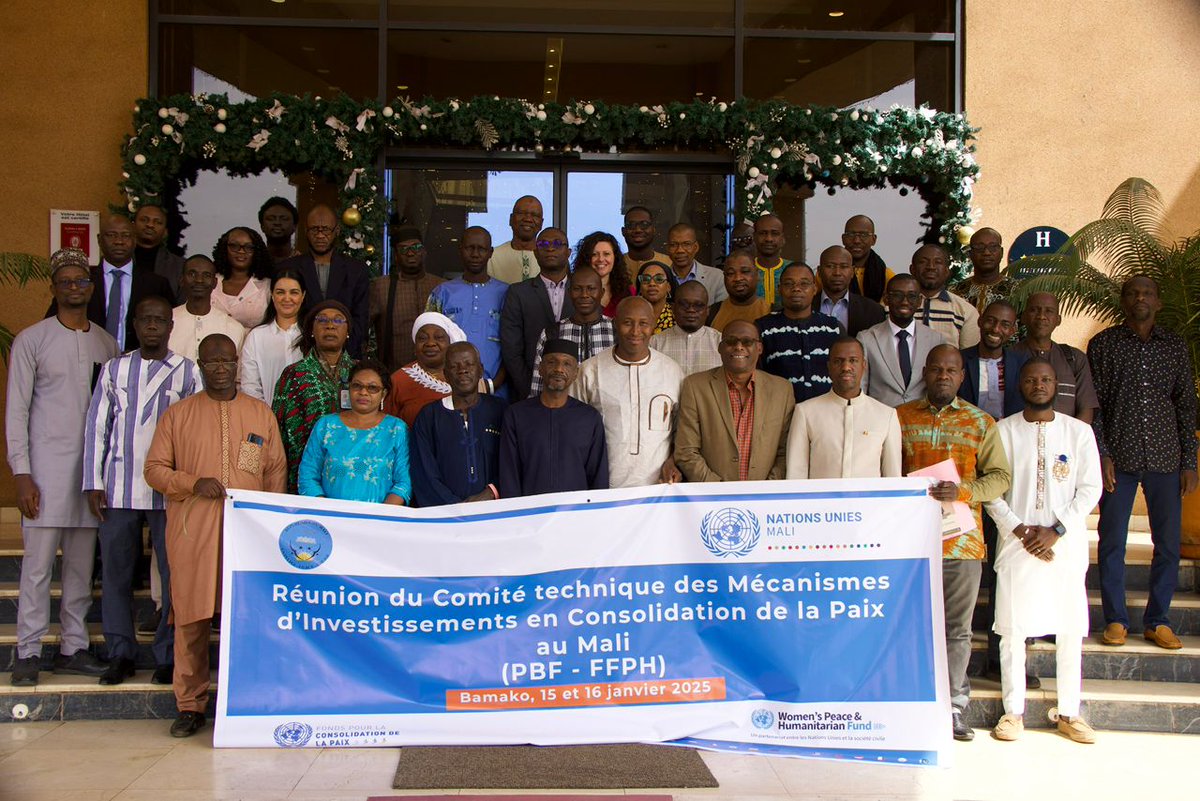 PBFMali's tweet photo. Clap de fin: la 2ème journée du #CoTec @PBFMali & #FFPH a présenté
🎯les résultats majeurs obtenus en #2024 & leurs impacts dans la vie des communautés
🧩 et les suggestions pour leur amélioration afin d’assurer la consolidation des investissements en faveur de la Paix au Mali. https://t.co/wUrmKRaOWf