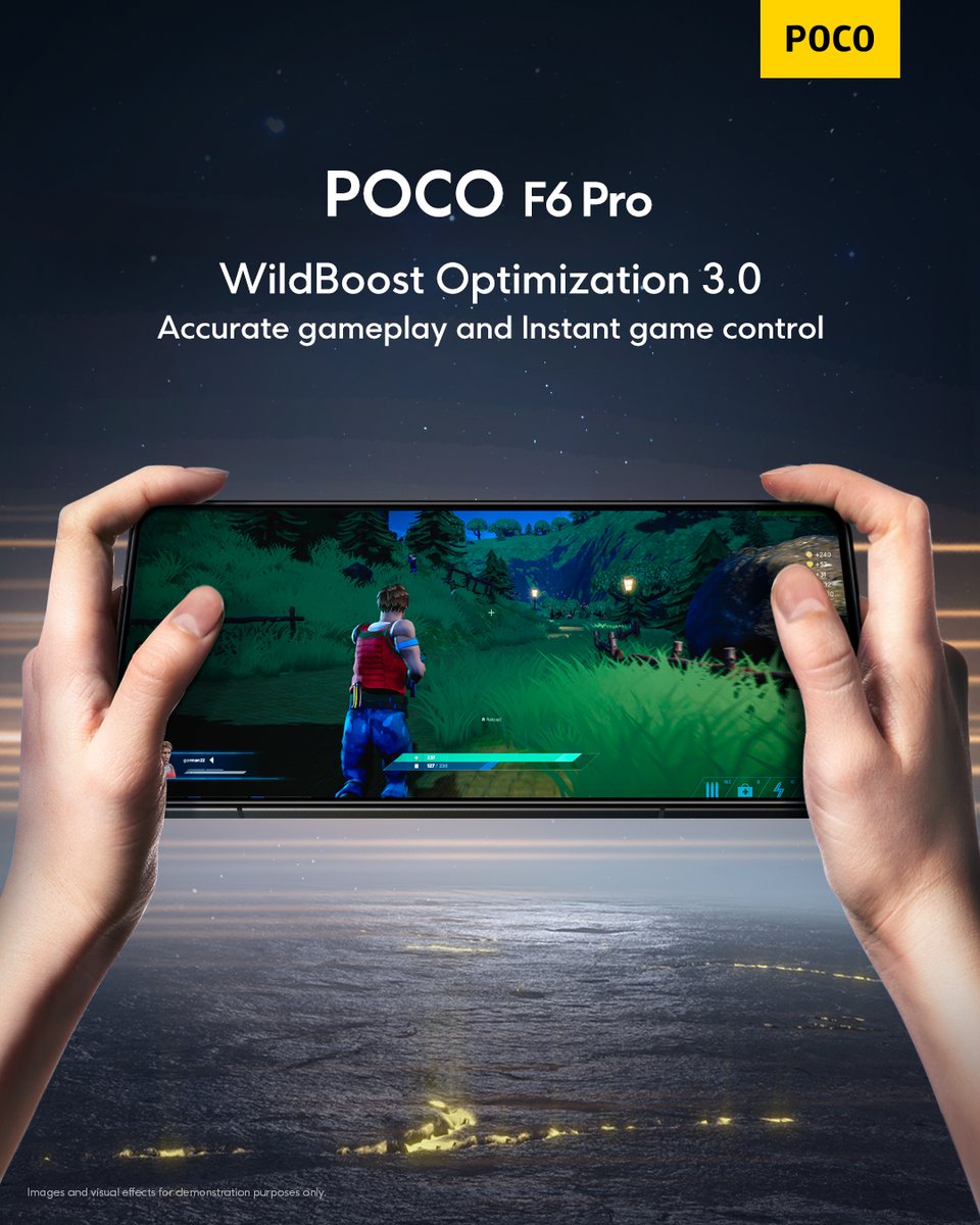 POCOGlobal's tweet image. Master faster game with the #POCOF6Pro and its advanced WildBoost Optimization 3.0.🎮
