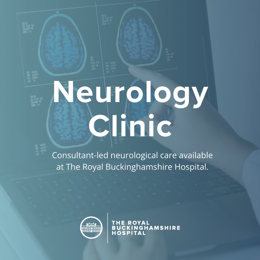 Consultant-led care for neurological conditions 🧠

Book a consultation with our Neurology Clinic at The Royal Buckinghamshire Hospital and experience expert diagnosis and personalised treatment 💙

➡️To enquire, call 01296 678800 or visit royalbucks.co.uk

#royalbucks