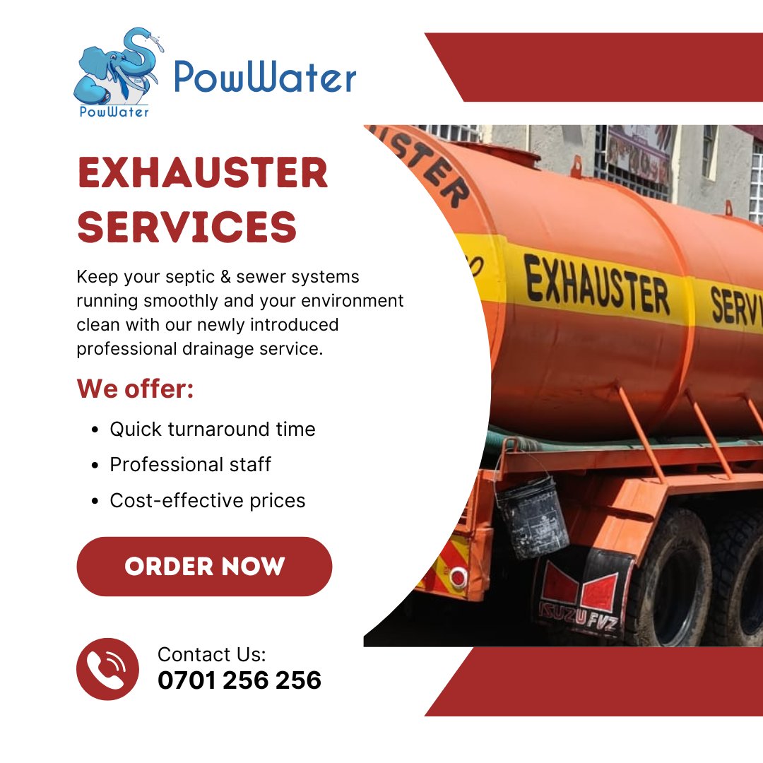 HeyPowwater's tweet photo. Do you need your septic tank or sewerage system drained? Get in touch and we will be glad to assist https://t.co/BRKvjyLAet