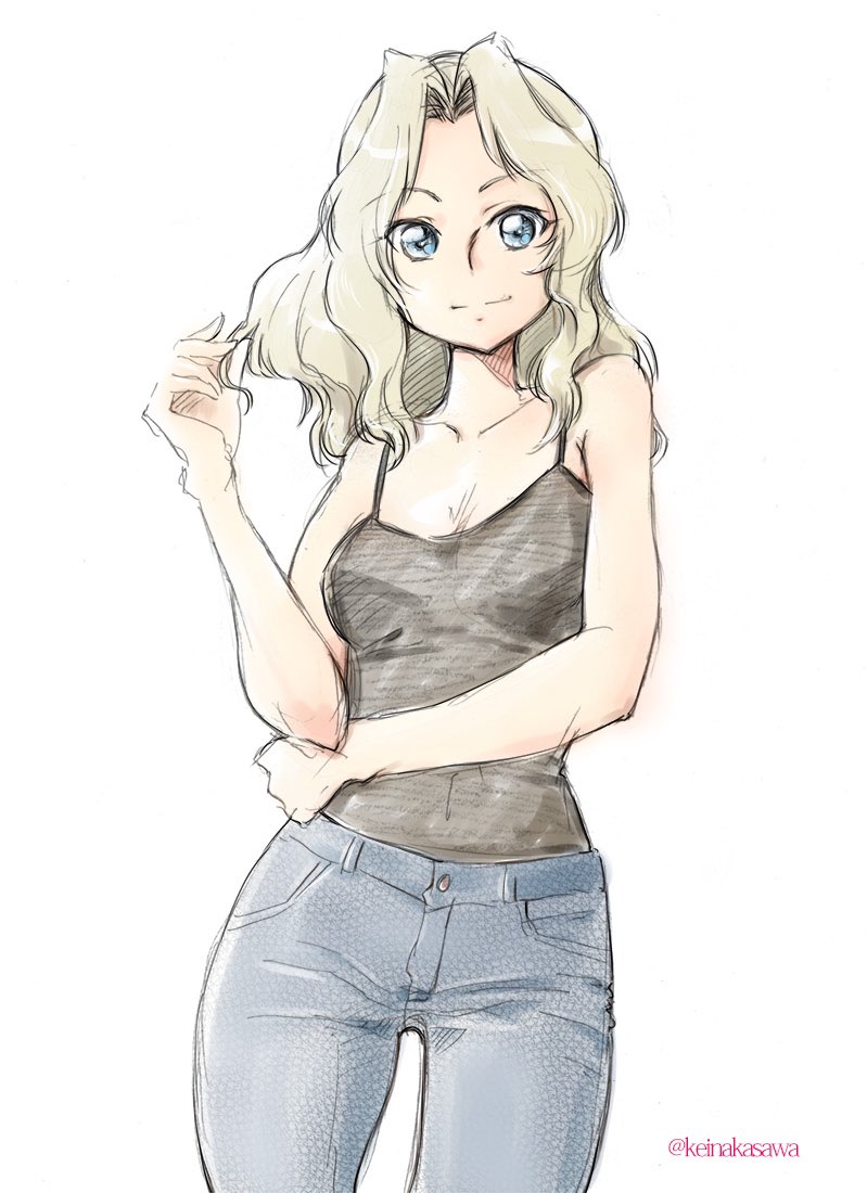 ケイ(ガルパン) 「過去絵おケイ 」|なかさわけい㌠のイラスト
