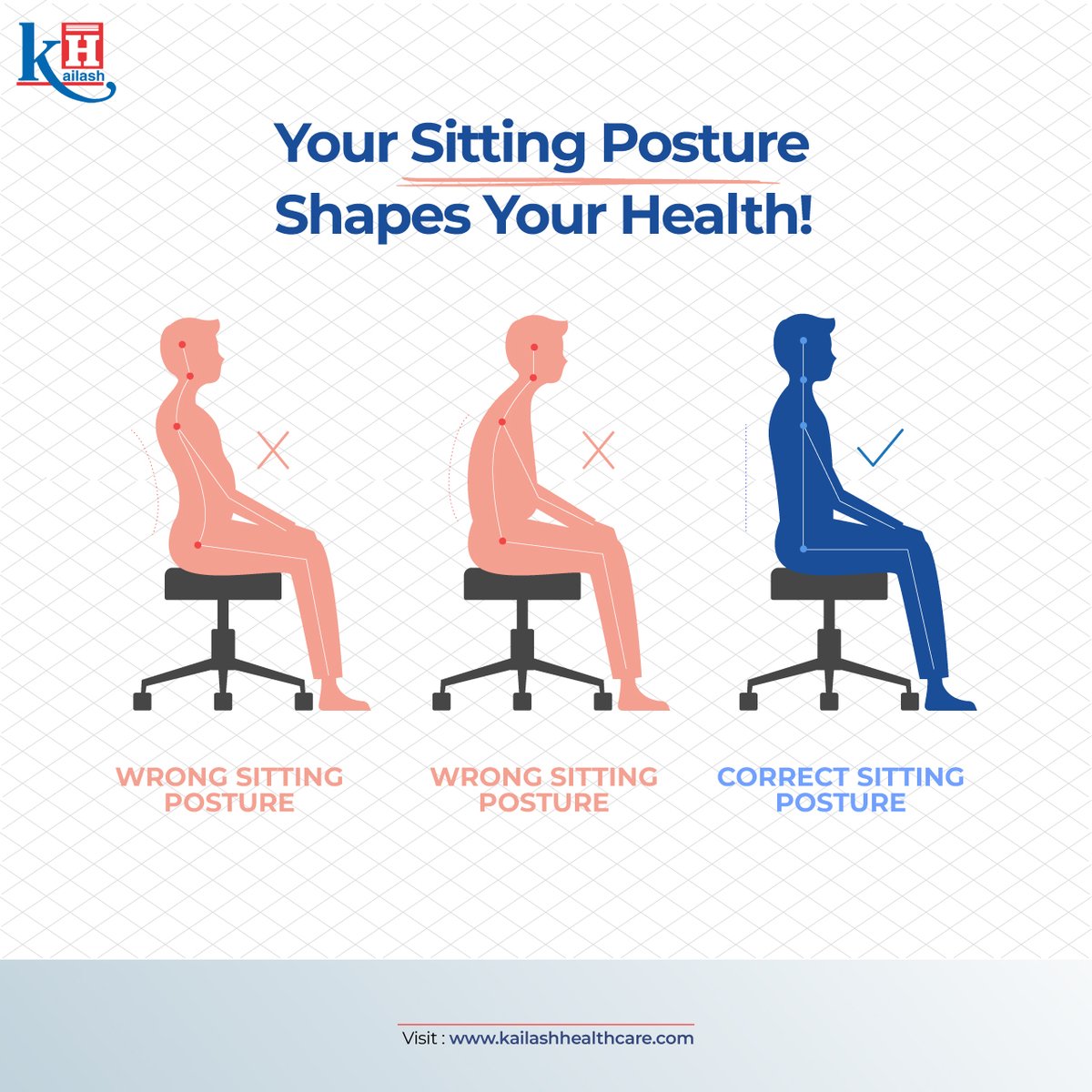 KailashHealth's tweet photo. Sitting all day? Don't let bad posture wreck your back! Proper sitting posture is key for a healthy spine and overall well-being.
Learn more: https://t.co/3PxoApMEoA
#BadPosture #PostureMatters #BackPain #HealthyHabits #SpineHealth #HealthTips https://t.co/U1tU1YT552