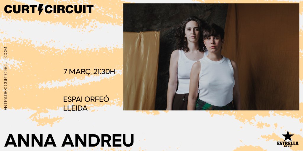 Curtcircuit (@curtcircuit) on Twitter photo Aquest 2025 <a href="/Anna_Andreu_/">Anna Andreu</a> presenta el seu tercer disc ‘Vigília’. Un disc on assoleix un estadi de maduresa creativa i interpretativa excepcional.
El seu emocionant directe arribarà a Lleida de la mà de #Curtcircuit!⚡️
🗓️7/3
📍<a href="/EspaiOrfeo/">Espai Orfeó</a>
🎟️Entrades: curtcircuit.com/anna-andreu/ Aquest 2025 <a href="/Anna_Andreu_/">Anna Andreu</a> presenta el seu tercer disc ‘Vigília’. Un disc on assoleix un estadi de maduresa creativa i interpretativa excepcional.
El seu emocionant directe arribarà a Lleida de la mà de #Curtcircuit!⚡️
🗓️7/3
📍<a href="/EspaiOrfeo/">Espai Orfeó</a>
🎟️Entrades: curtcircuit.com/anna-andreu/