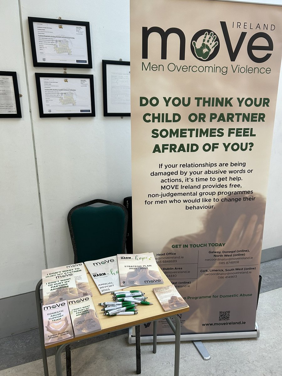 MOVE Ireland are delighted to be at <a href="/DkIT_ie/">DkIT</a> today attending the <a href="/RiverProject_ie/">DkIT RiVeR Project</a> Annual Community of Practice Conference - Keeping the Spotlight on Coercive Control: A multi-agency approach’