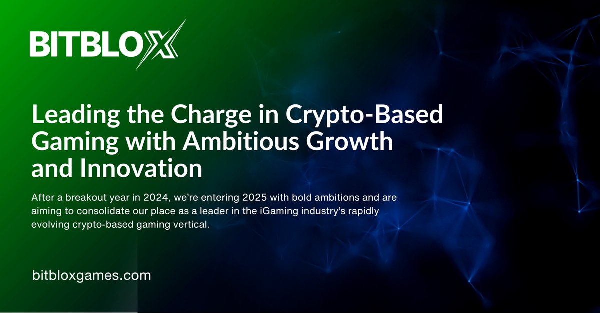 After a breakout year in 2024, we’re entering 2025 with bold ambitions and are aiming to consolidate our place as a leader in the iGaming industry’s rapidly evolving #CryptoBasedGaming vertical. 🎰

#iGaming #2025Goals #BitbloxGames