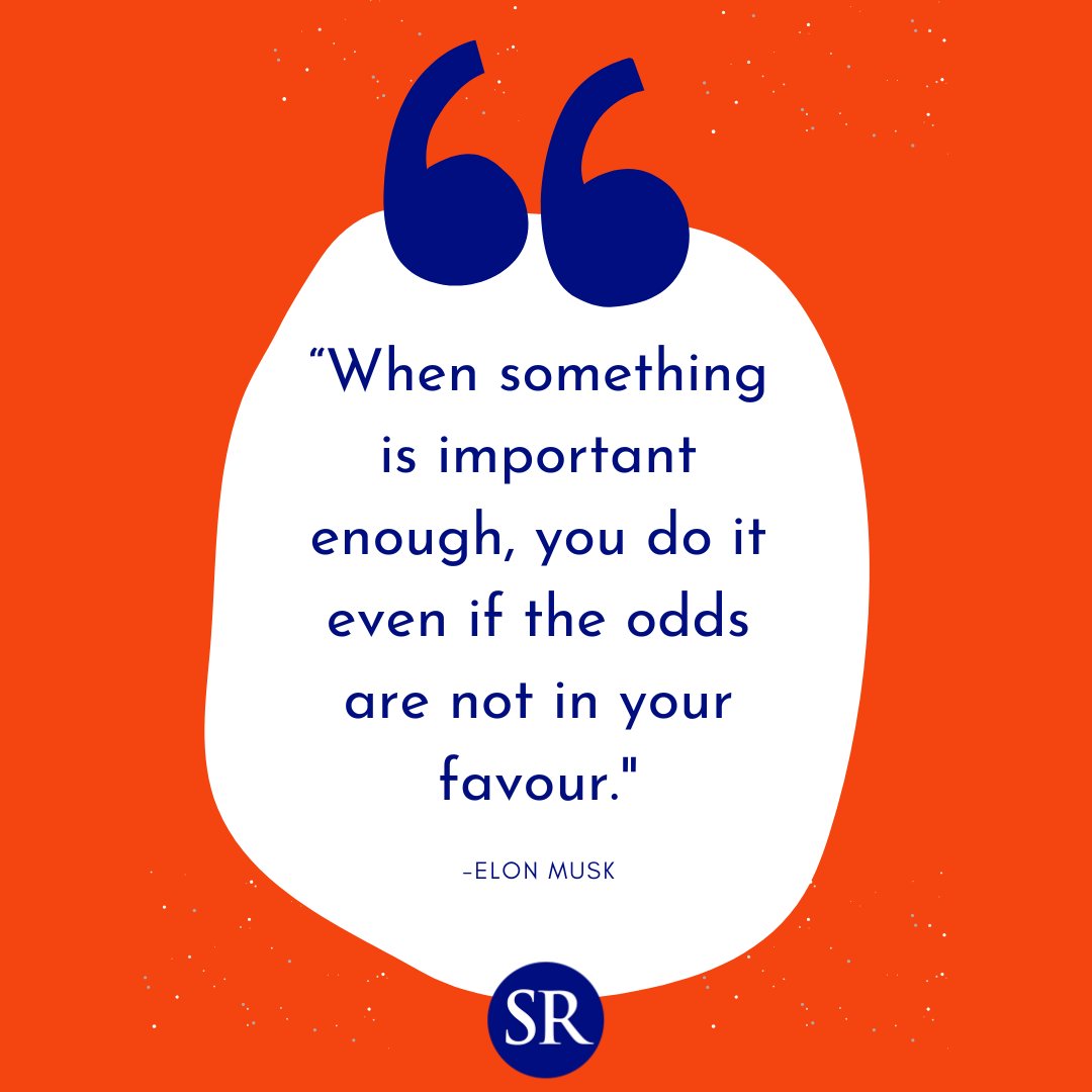 Greatness isn’t about waiting for the perfect moment—it’s about showing up, no matter the challenges. When your vision is clear, nothing can stand in your way. Keep pushing forward! 🌟

#ElonMusk #Perseverance #ChaseYourDreams #NeverGiveUp