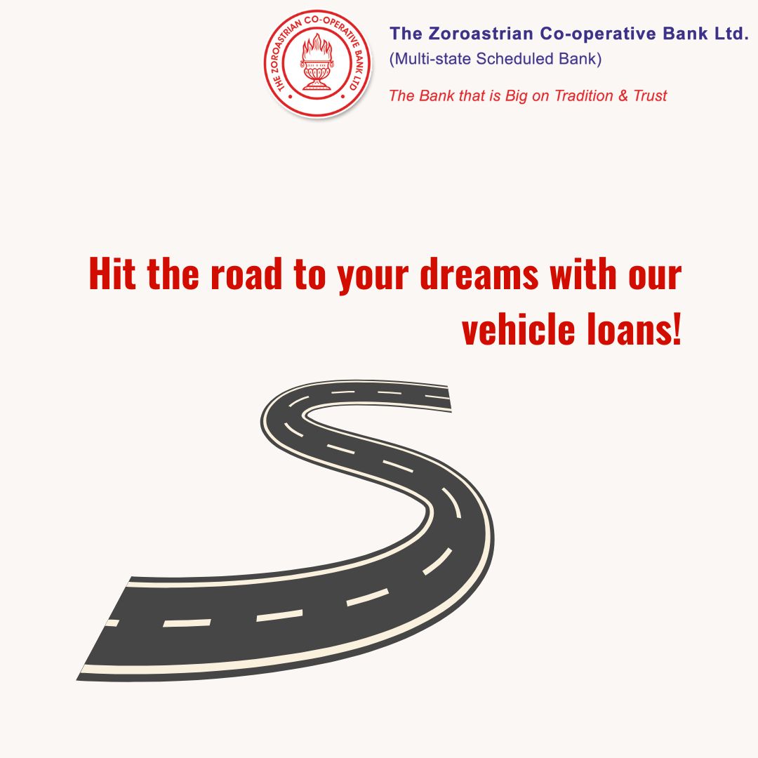 ZoroastrianBank's tweet image. Be it a car for your family or a bike for your commute, our vehicle loans come with competitive rates and easy repayment options. Start your journey today!

#VehicleLoan #DriveYourDreams #OnTheMove #FinancialFreedom