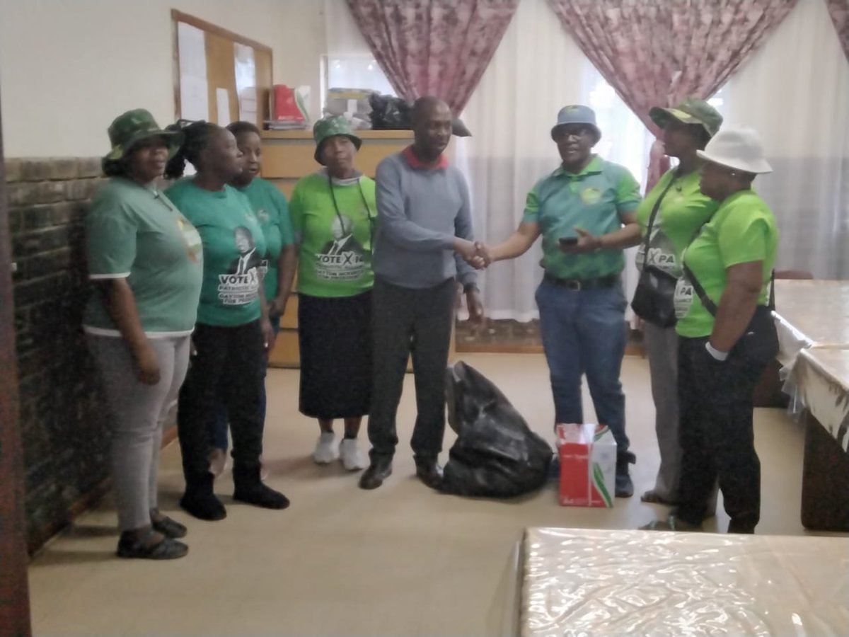 Back to School!! Patriotic Alliance leadership in Steve Tshwete Constituency ward 19(Middelburg MP) visited Reatlegile Primary School in the ward to donate a box typek and sanitary towels. Vision 2026.