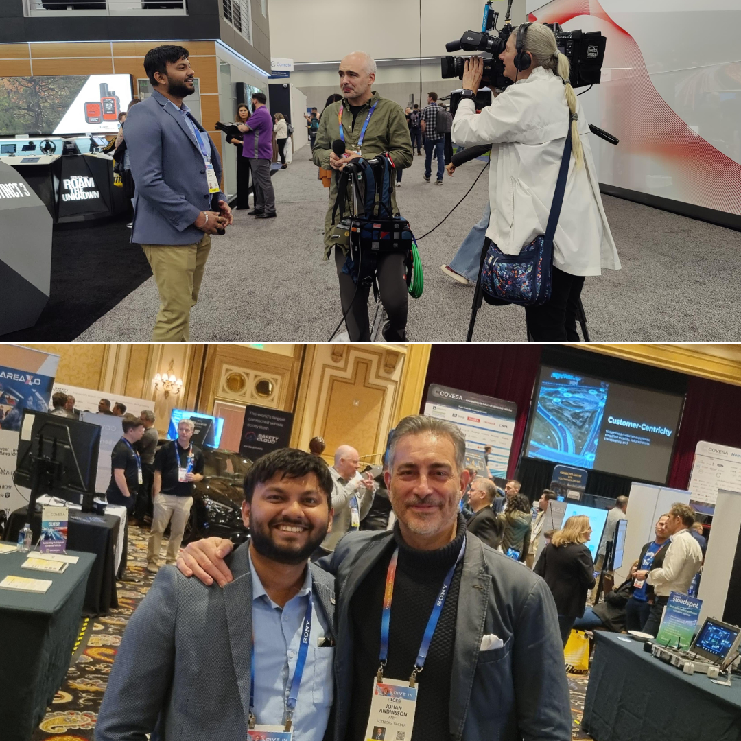 PrajitDatta's tweet photo. Had the opportunity to speak about India with Swedish Deputy Prime Minister, Ebba Busch at CES 2025. Also, a privilege to connect with distinguished dignitaries: Martin Lundstedt (Volvo Group) and Håkan Samuelsson (Polestar/VCC/MAN) #Innovation #AI #Tech #Leadership #CES2025 https://t.co/Q6JHQBcSrV