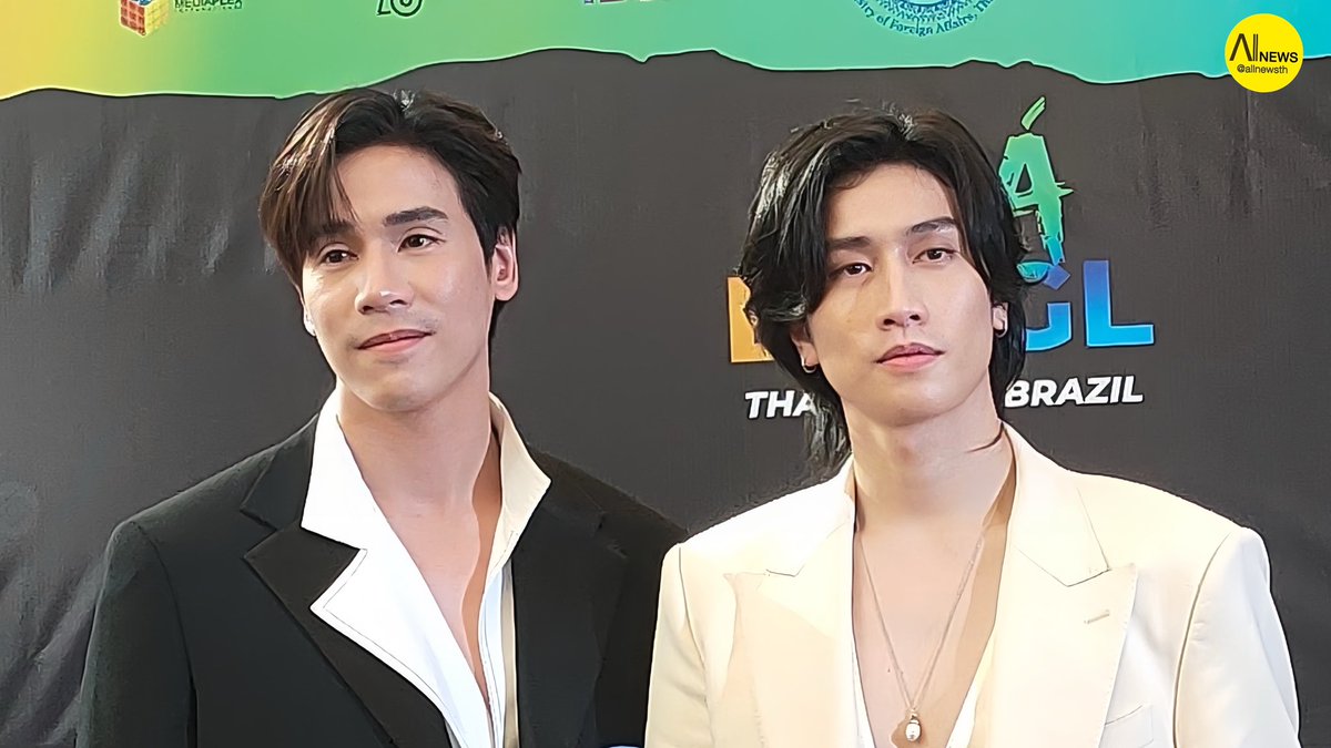 AllNews_th's tweet photo. "เจษ-ไบเบิ้ล" ร่วมงานแถลงข่าว "OLA BL&amp;GL THAILAND IN BRAZIL" 

JBB READY FOR OLÁ BL IN BRAZIL
#OLABLGL_PressConTHxJesBible
#jesbible #เจษไบเบิ้ล
#jesjpp #BibleWichapas 
#OLABLGL_PressConTH https://t.co/RphTezKONw