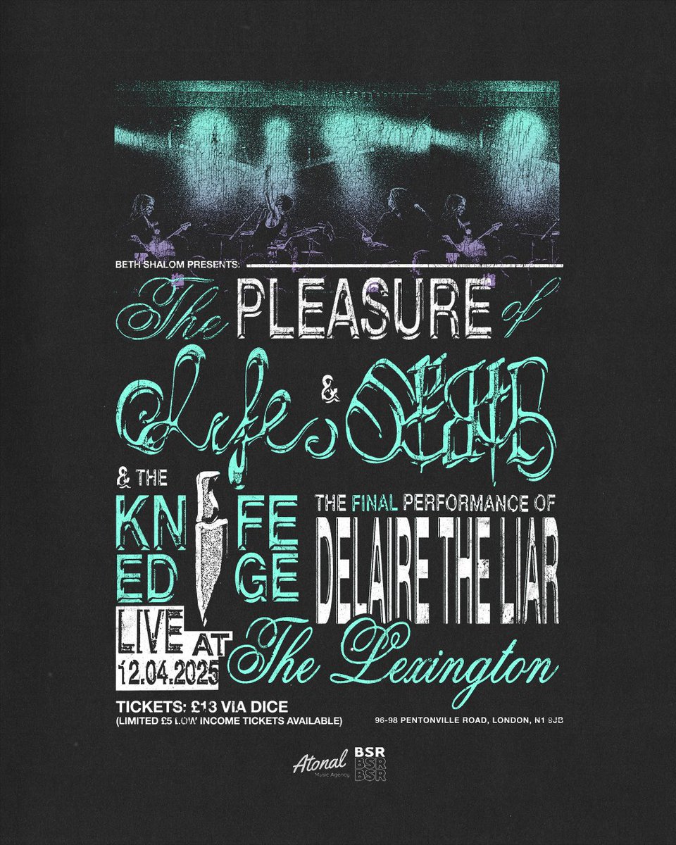 delairetheliar's tweet photo. our final performance.

thank you all for your time, your attention, your care &amp; your support. 

this is the pleasure of life &amp; death &amp; the knife edge. we have been and will remain, your friends, 

Delaire The Liar x 

General Sale: Monday 20.01.25 10AM 

Poster: @getarealjobkid https://t.co/iGi3RI6yHe