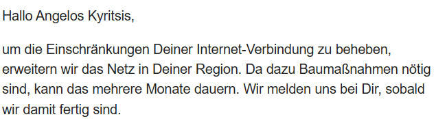 pcsteps's tweet photo. @vodafone_de I am paying for 50Mbps upload, which I need for my work, I only get 3.26Mbps, and your official answer is "we are expanding the network" and "it may take several months"? Why should I keep paying for such a sub-par service, because of your utter incompetence? https://t.co/Yzp8srpQRK