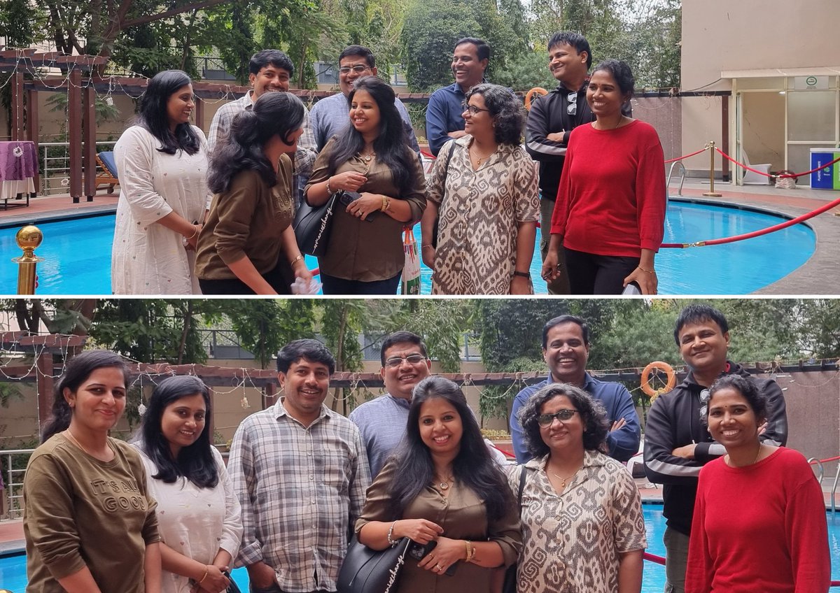 SarusInc's tweet photo. Team Sarus Bangalore, getting ready for the click 📸… Celebrating our team's accomplishments with a great meal.
#SarusInc #teamlunch #teammeet #celebration @SarusInc https://t.co/DMVVNBkwCs
