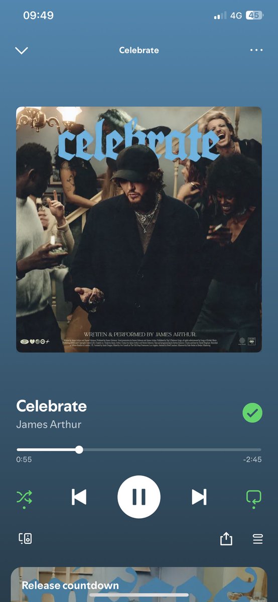 Okay, okay, okay, okay, I'm sorry, it'll pass
Anxiety can be deceiving, lets the demons relax
Relax
Just ride the feeling when you feel it b-b-beating too fast

<a href="/JamesArthur23/">James Arthur</a> relatable raw real lyrics I needed this today ❤️
#NewMusicFriday #celebrate