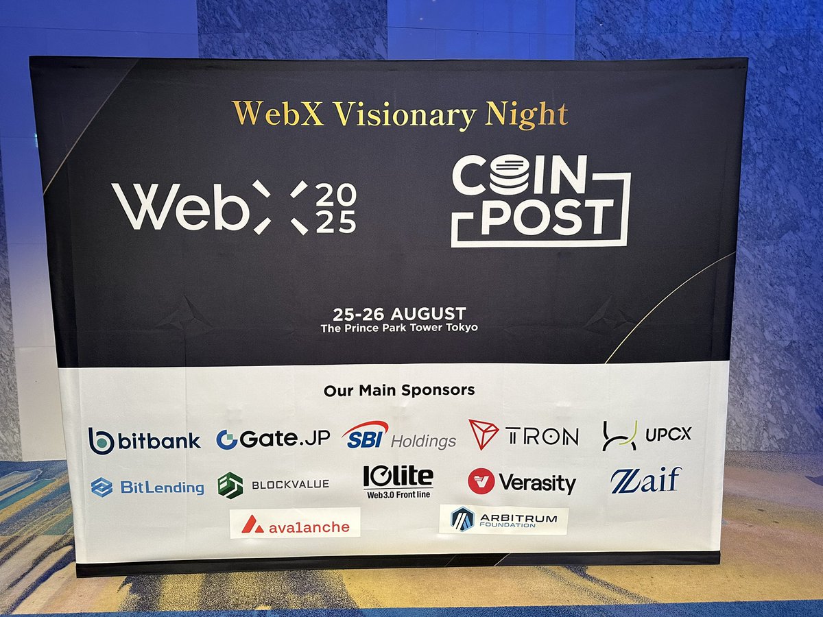 verasitytech's tweet photo. A huge thank you to the @WebX_Asia and @coin_post team for hosting us at Visionary Night! ✨

What started as a sponsorship has evolved into so much more…stay tuned for the details 👀 https://t.co/ePv0Aj2eUf