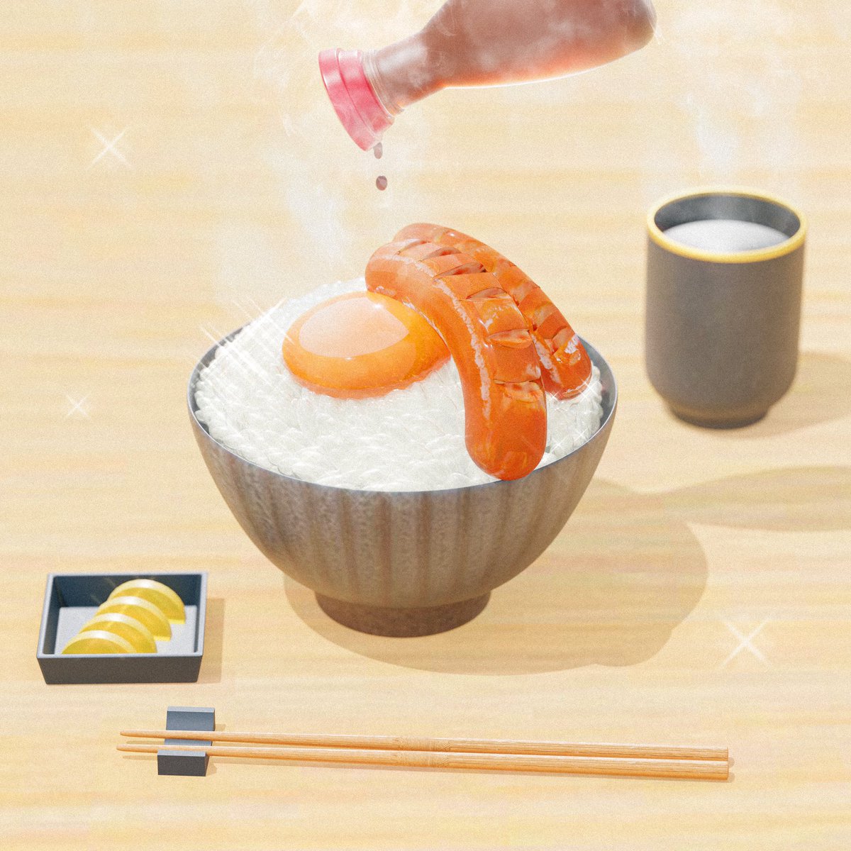 nagi_haikei's tweet photo. 🍳🍚🧂

#b3d #blender初心者 #blender https://t.co/sBLWSl76fE