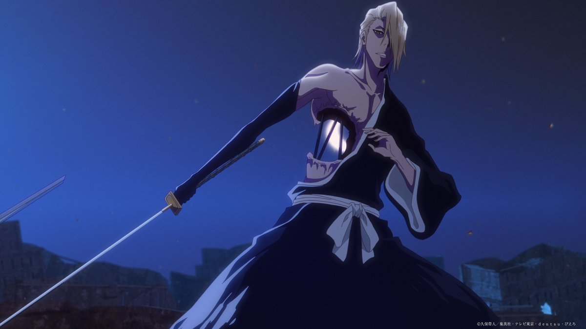 BLEACHanimation's tweet photo. ◤￣￣￣￣￣￣￣￣￣￣￣￣￣◥
  #BLEACH 千年血戦篇-相剋譚-
            最終回スペシャル
　　    𝐄𝐍𝐃𝐈𝐍𝐆 𝐌𝐎𝐕𝐈𝐄
◣＿＿＿＿＿＿＿＿＿＿＿＿＿◢

地上波放送限定で流れた
フルサイズEDムービーを公開中⚡

🎬𝐄𝐍𝐃𝐈𝐍𝐆 𝐌𝐎𝐕𝐈𝐄
https://t.co/sCJz9cYvet

#BLEACH_anime https://t.co/XxwcpIkfUj