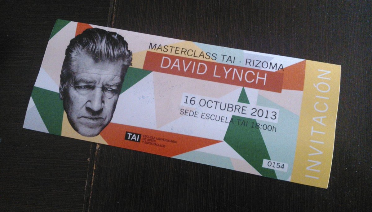 Allá por 2013 tuve el honor de asistir a una masterclass de David Lynch gracias a un concurso que gané realizando un pequeño video-homenaje a su universo. Fue un auténtico privilegio escuchar al maestro durante una hora. Siempre será una gran inspiración para mí. D.E.P. David.