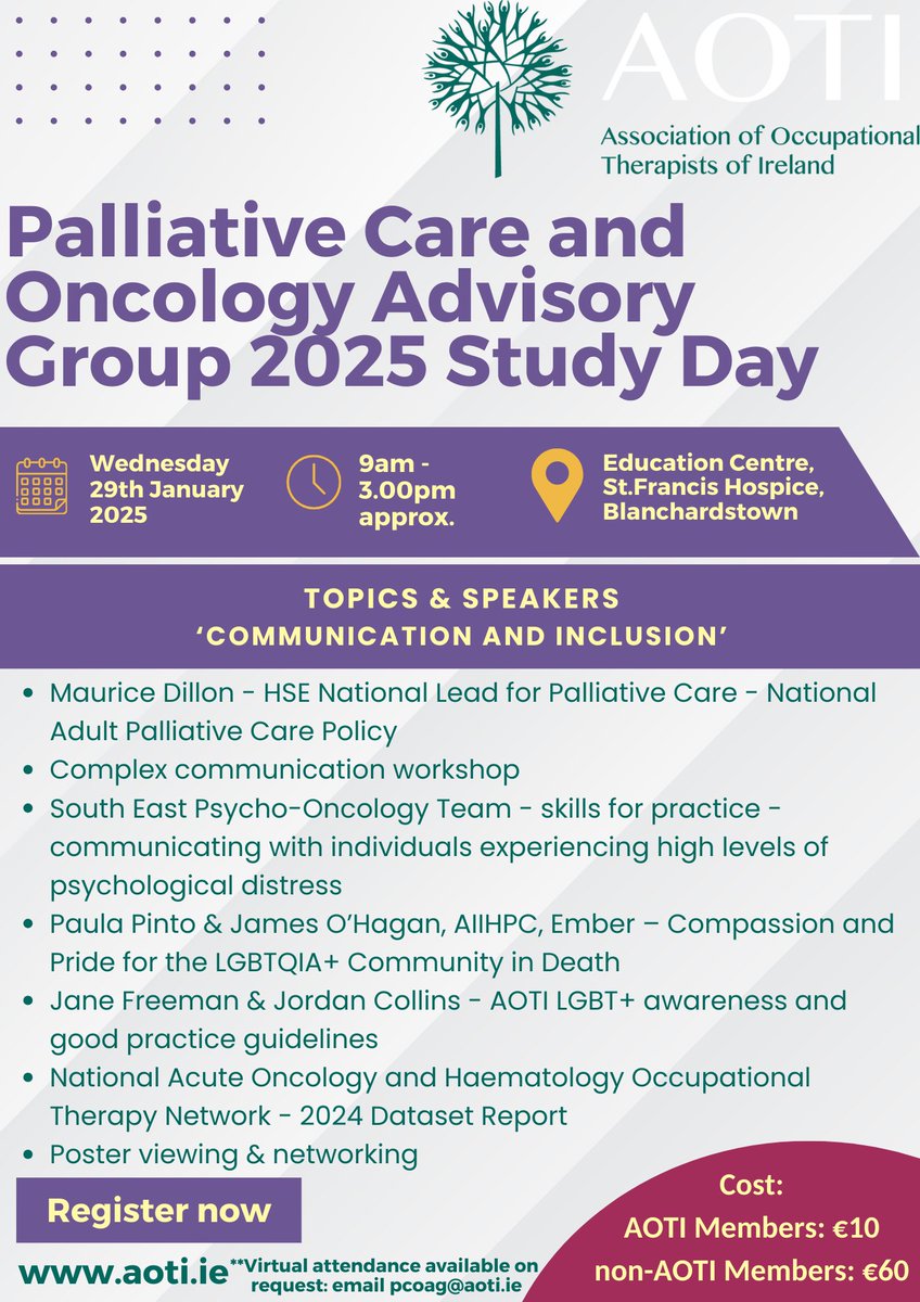 AOTI Palliative Care and Oncology AG (@aotipcoag) on Twitter photo Register Today: aoti.ie/events/Palliat… Register Today: aoti.ie/events/Palliat…